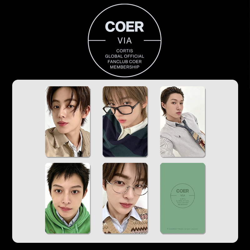 AM 5PCS/Set CORTIS LOMO Card GLOBAL OFFICIAL FANCLUB COER MEMBERSHIP Postcards Photocard Collection MA