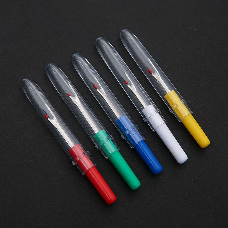 Прозрачная крышка, маленький резак для швов крестиком, резак для швов из углеродистой стали, аксессуары для шитья «сделай сам», красочная коробка для шитья с нитками