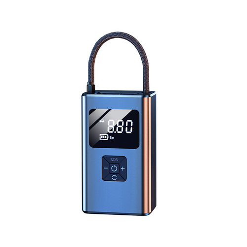 Dai Sheng small portable inflatable treasure car air pump wireless digital display car air pump electric tire inflator