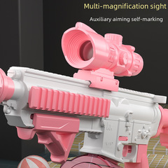 Cross-border new children's summer outdoor beach electric water gun with large capacity high-pressure continuous firing M416 water squirting toy