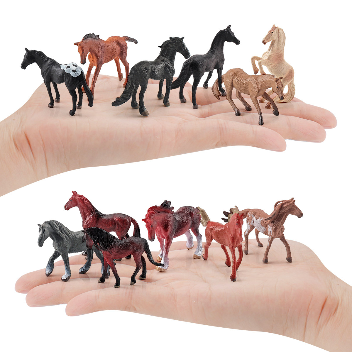 Transfronterizo de simulación de fama mundial caballo modelo traje estático mini quater Sharma Morgan freisma