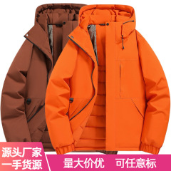 批发厂家直销新款户外冲锋衣男加厚保暖棉衣防风防水情侣爆款棉服