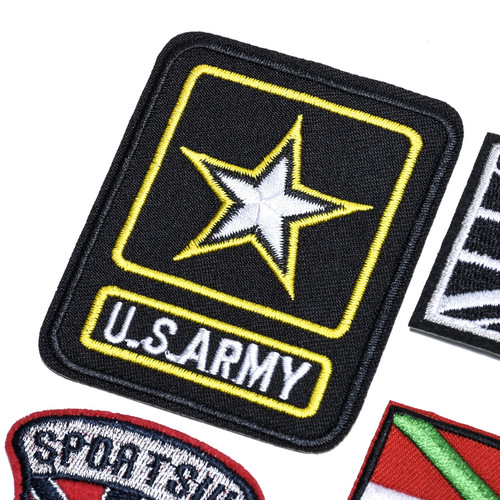 European and American Computer Embroidery Patch Popular Decoration Patch New European Standard Eco-friendly Embroidered Cloth Patch Embroidery Label