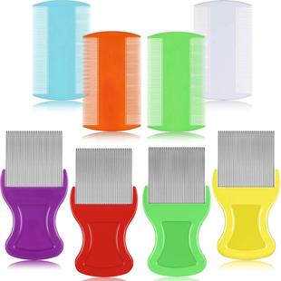 Pet dense tooth comb double row jumping comb tick removal comb flea dense tooth comb double-sided comb double row comb cat and dog comb