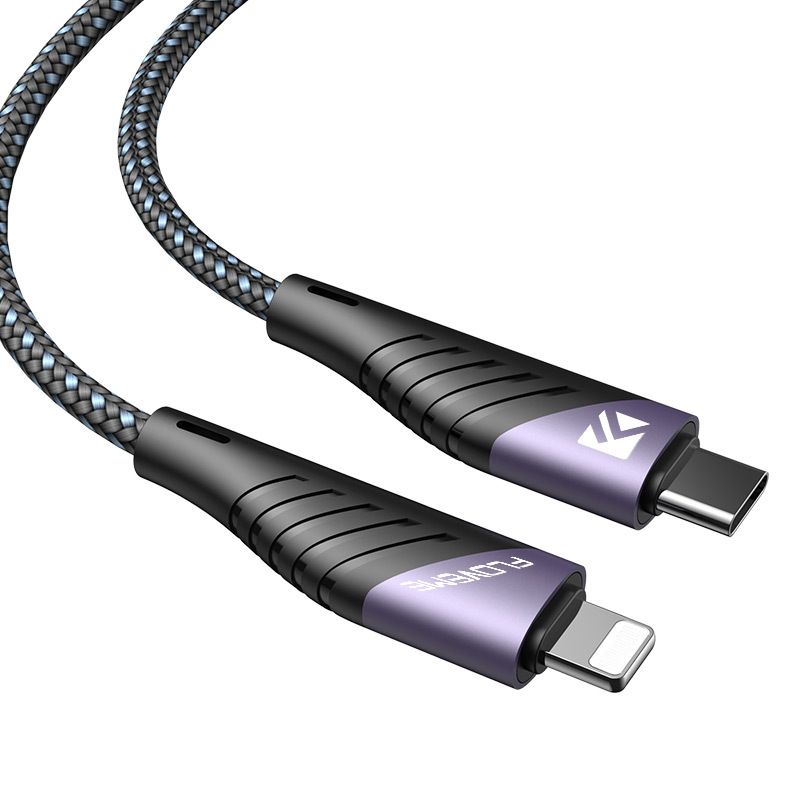 PD20w fast suitable for Apple phone cable, lightweight woven 9V2.3A flash charging data cable_voghion.com