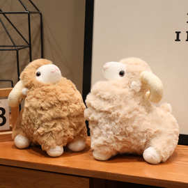 仿真小绵羊公仔小山羊毛绒玩具羊玩偶布娃娃情侣嘟嘟羊送女孩礼物
