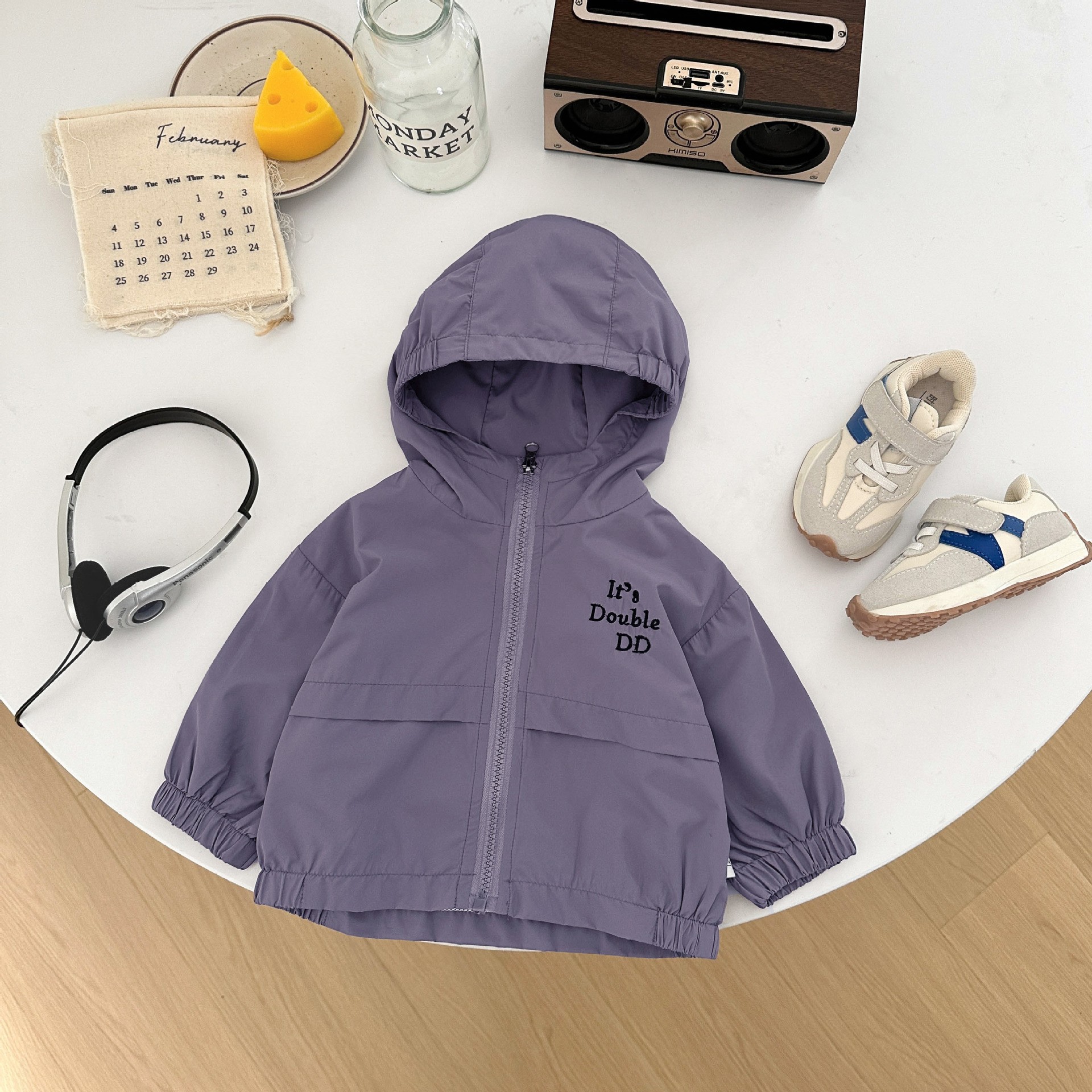 Purple waterproof jacket
