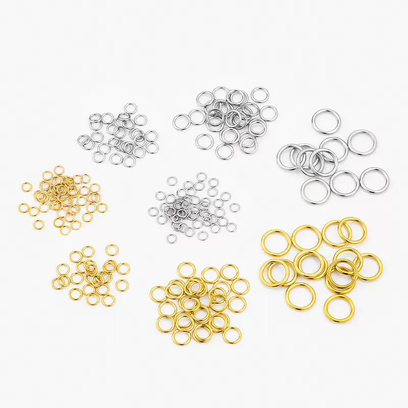 无缝圈不锈钢DIY饰品配件 珍珠项链收尾闭口圈时尚单圈配饰圆形圈