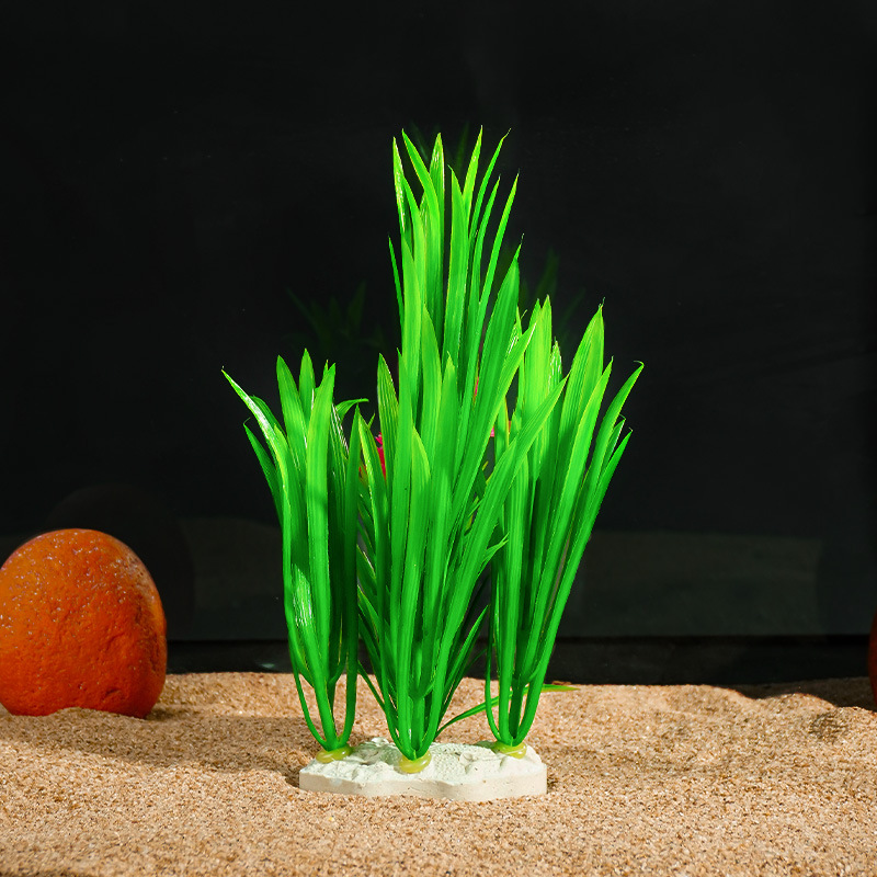 Decoración para Peceras, Plantas Acuáticas Artificiales, Paquete de Paisajismo Acuático, Plantas Acuáticas Falsas, Decoración de Plástico, Estilo Medio-Alto, Plantas Acuáticas Grandes