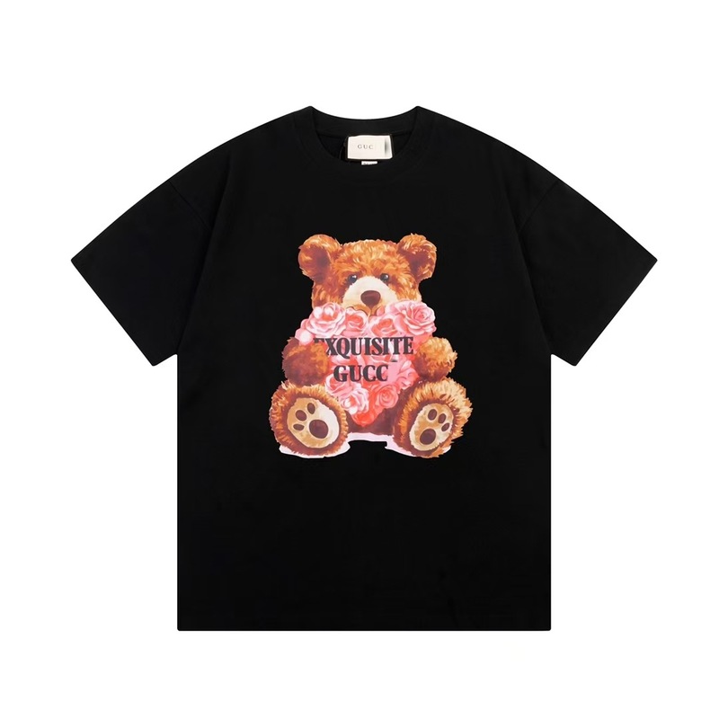 クロスボーダーハイエンド古GUハイバージョン25SS新作楽しいピーターラビットシリーズプリント半袖Tシャツカップルスタイル|undefined