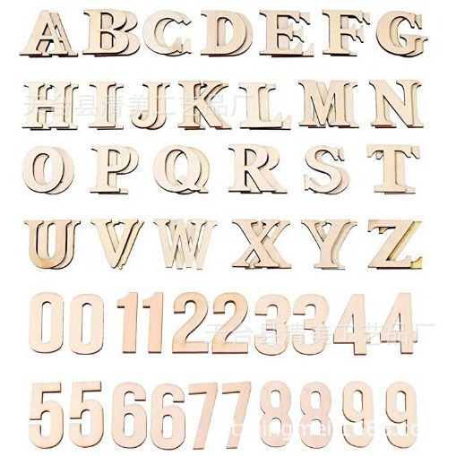 10cm 26 troncos letras mayúsculas 0-9 log número combinación 2 cada uno, 72 en total es un conjunto