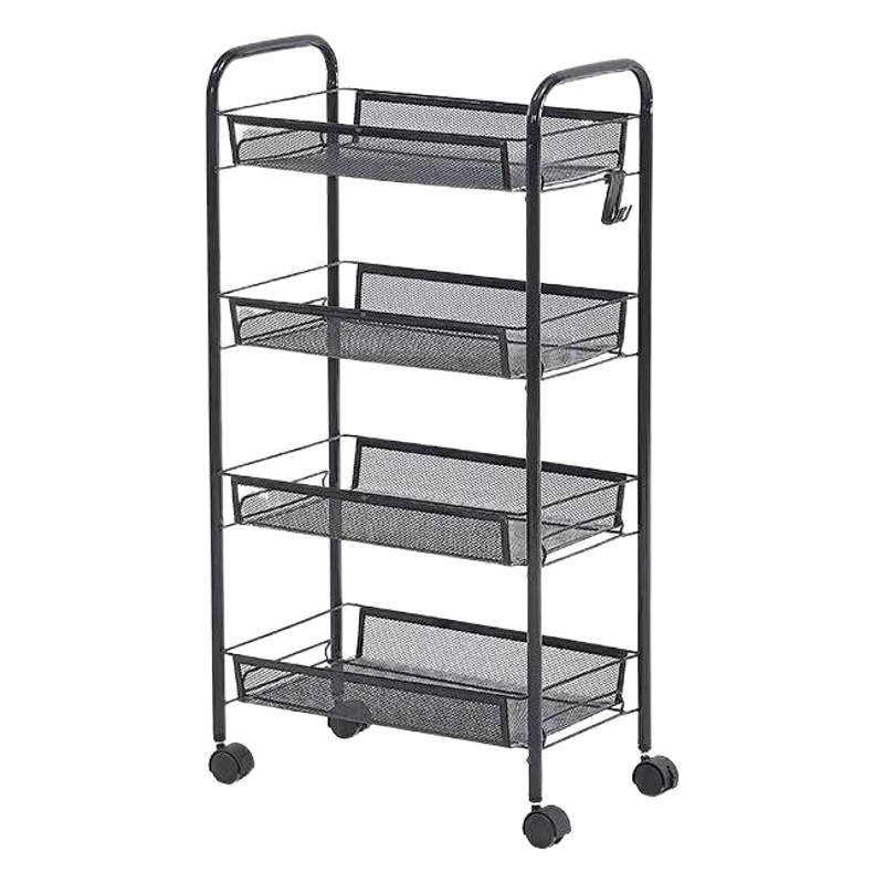 Estante de almacenamiento de cocina de múltiples capas móvil piso carro rack de almacenamiento de verduras y frutas aperitivos