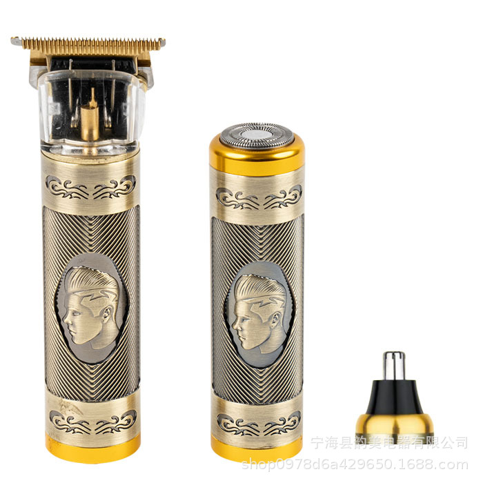 Multifuncional 3 - en - 1 afeitador de cabeza de aceite cortador de pelo para hombres afeitador de cabeza calva artefacto nariz pellizco eléctrico