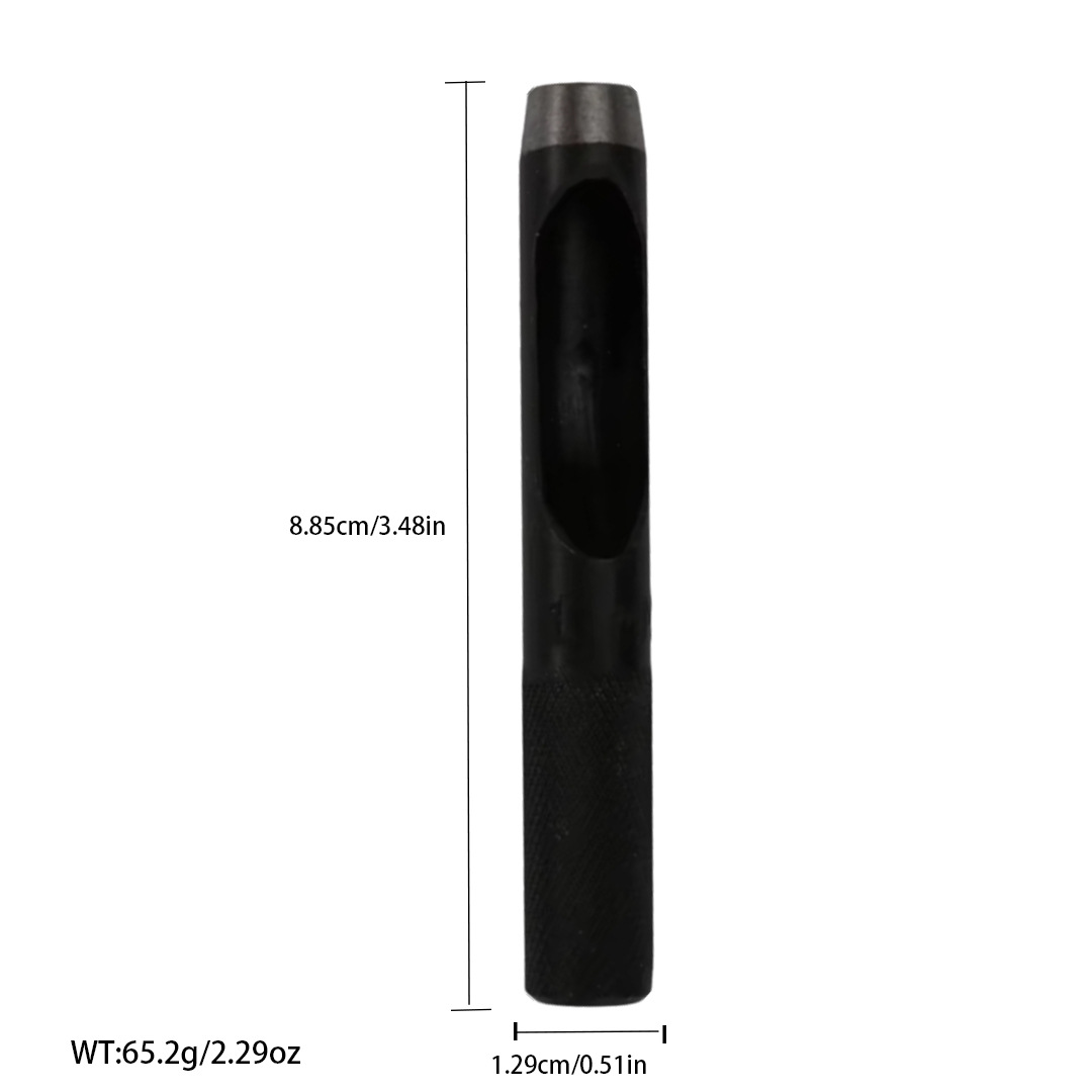 Cinturón negro de perforación manual de trabajo de cuero herramienta de perforación alemán punzonadora punzonado redondo punzonado suministro directo de fábrica