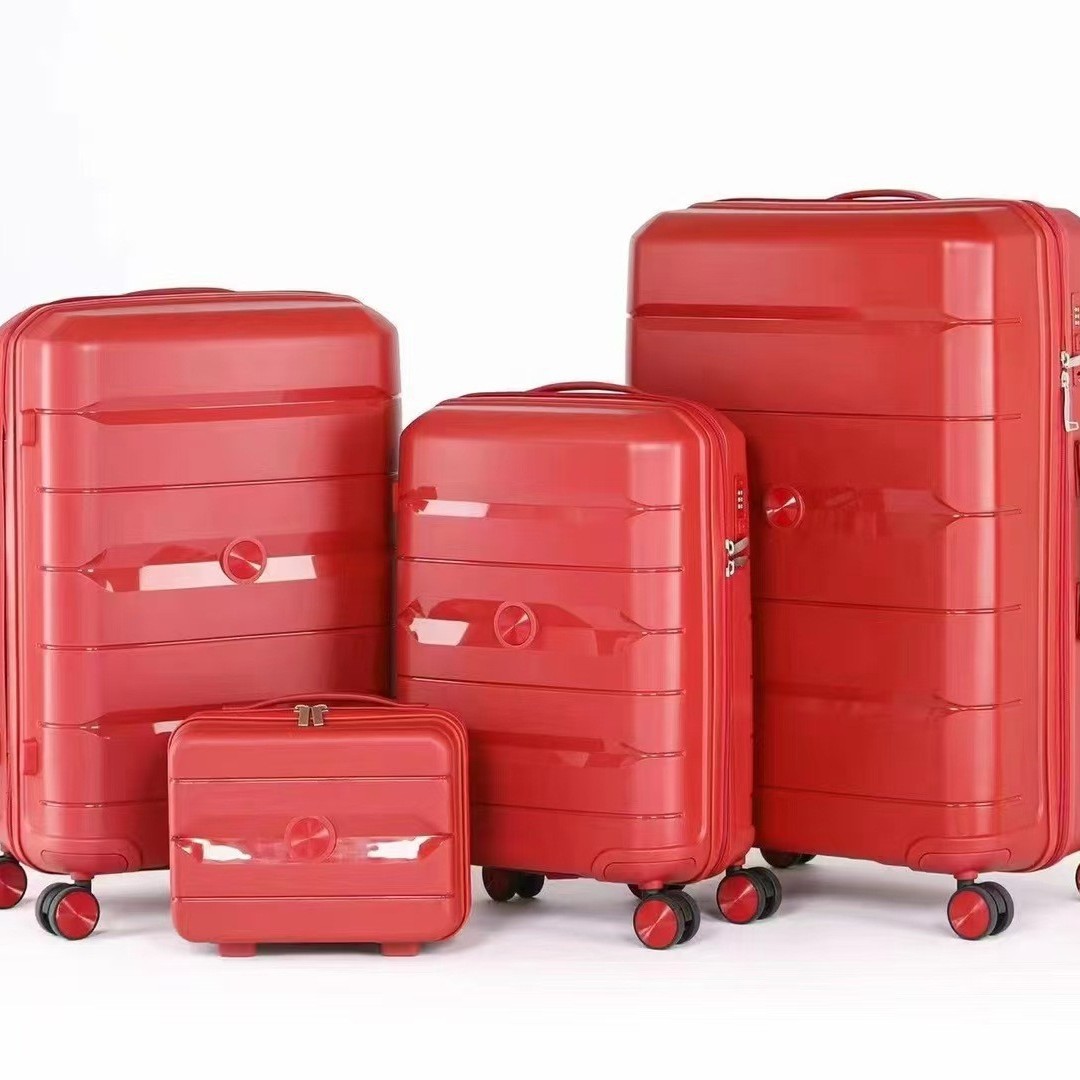 Procesamiento de maletas personalizadas con cremallera de color sólido maleta de embarque al por mayor maleta de embarque ligera