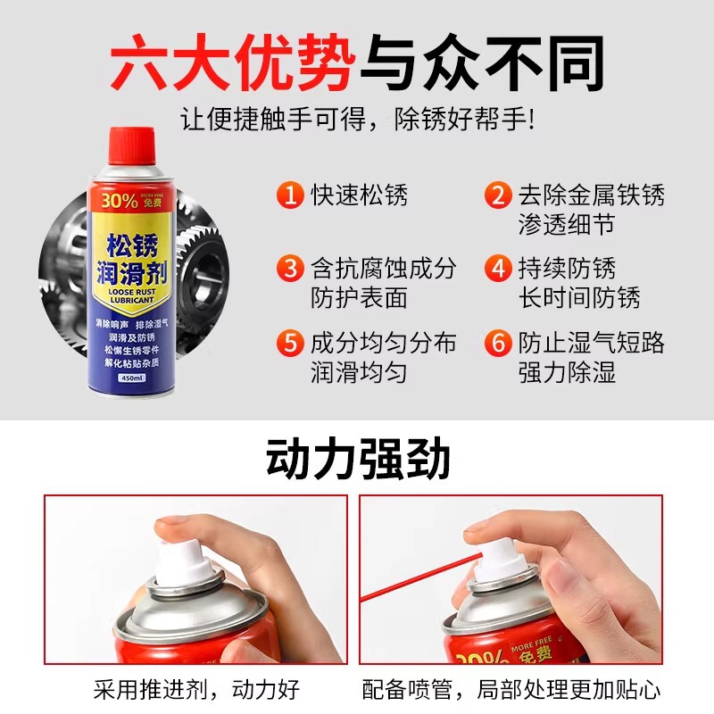 【新人专享0.26包邮】除锈剂金属清洗强力防锈去铁锈润滑螺丝除锈|undefined