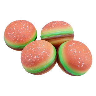 Chenrui Family Decompression Toy Decompression Vent Hamburger Pinch Le Slow Rebound Food Bread Toy Factory Wholesale