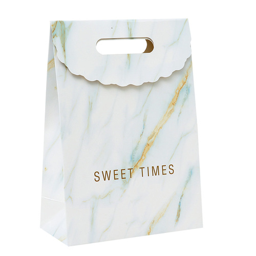 ins style gift bag packaging bag marble texture simple business gift bag gift bag wedding candy bag paper bag