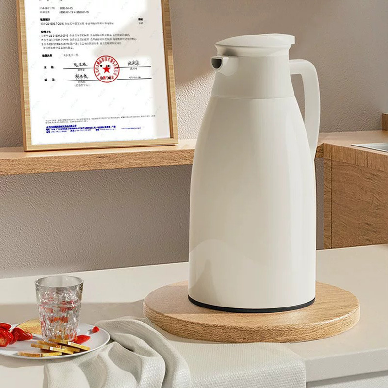 Thermos Push-type Thermos Bottle Thermos Kettle Household Thermos Bottle Glass Liner Thermos Cup Large Capacity Hot Water Kettle