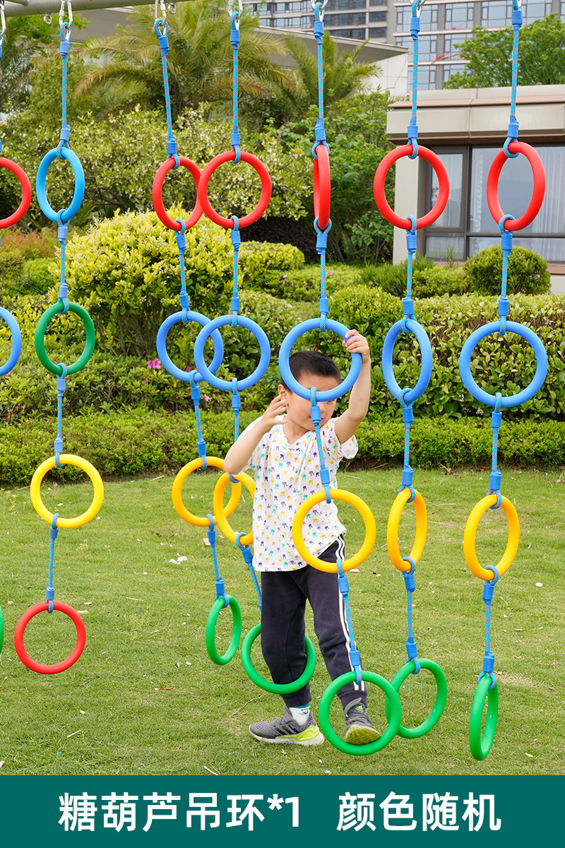 juguetes al aire libre colgantes colgantes escaleras de escalada de cuerda colgantes escaleras de cuerda colgantes equipos de entrenamiento físico de jardín de infantes para niños