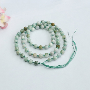 Juyu natural jade necklace pendant chain with rope bead chain sweater chain factory wholesale FC3032312