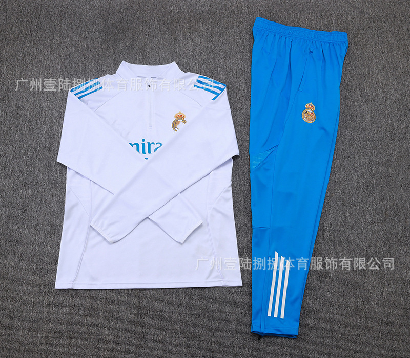 2526新款足球服巴黎皇马阿森纳拜仁长袖半拉训练服一件批发|undefined