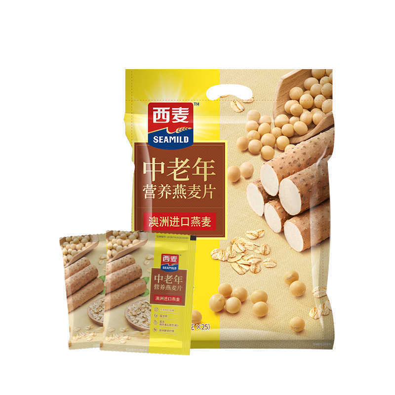 西麦栄養高カルシウム0添加白砂糖中高年インスタントオートミール700g 2袋原味朝食健康|undefined