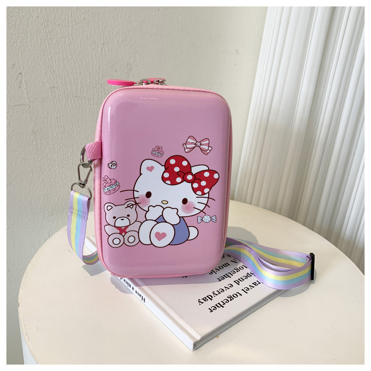 Creativo y simple 2025 nueva tendencia de moda bolso de cáscara de huevo para niños bolso de mensajero de hombro fresco y dulce para mujer de dibujos animados