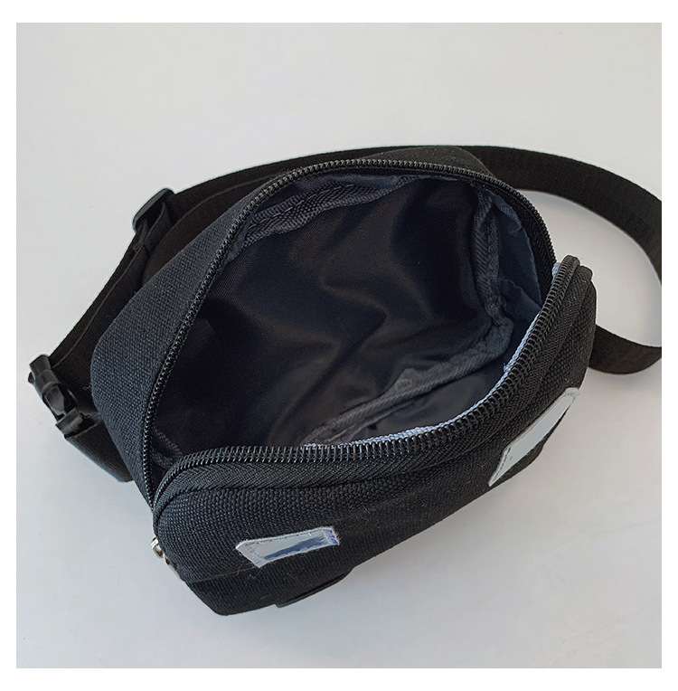 Niños Lienzo Color Sólido Lindo Hilo De Coser Cuadrado Cremallera Bolsas De Hombro display picture 31