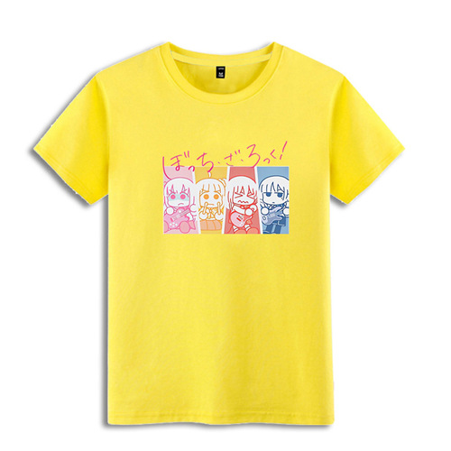 Lonely Rock's Goro Tsuboi Same Style T-Shirt Boqi Sauce White Short Sleeve Merchandise Pain Clothes Cosplay Short Sleeve Top