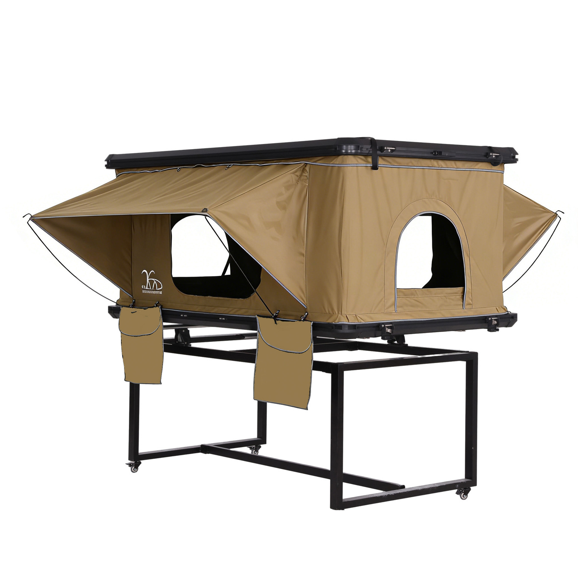 Carpa de techo de poliéster y algodón grueso para cuatro estaciones anti-mosquitos impermeable carpa de viaje autónoma