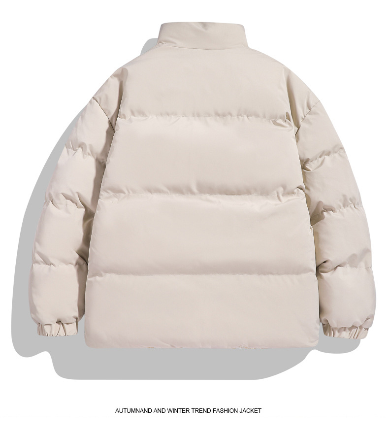 Vêtements pour hommes Veste double face pour hommes en automne et en hiver, veste décontractée ample, manteau en coton, manteau en coton épaissi,_voghion.com