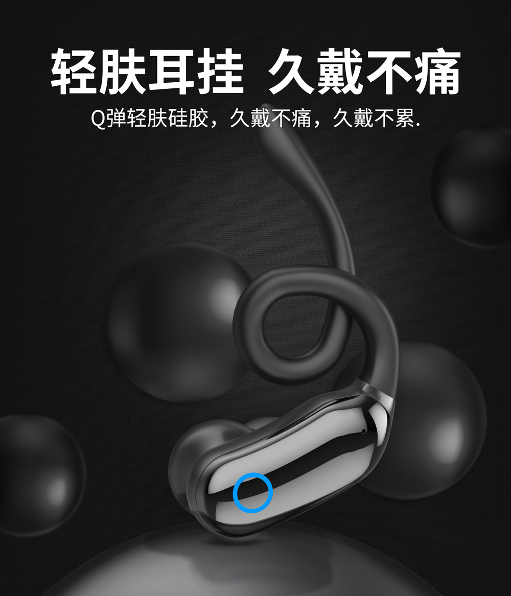 Specialized model IPX7 waterproof sports running wireless earbuds featuring high sound quality, extended battery life, non-slip ear hook design, and Bluetooth connectivity.