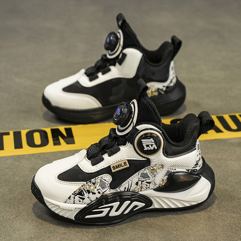 2025 nuevo otoño y invierno zapatos para niños entrenamiento de amortiguación zapatos de carreras para niños zapatos de baloncesto antideslizantes para niños