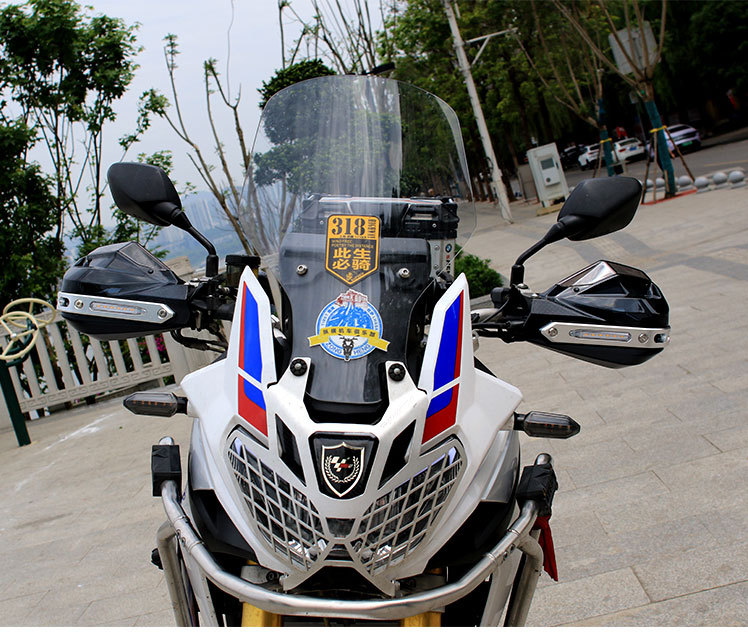 Motorcycle Handguard Wind Shield Uy125Afr Nine号Dl250 Anti-Fall Handlebar Uhr150 Kove 525X Modification