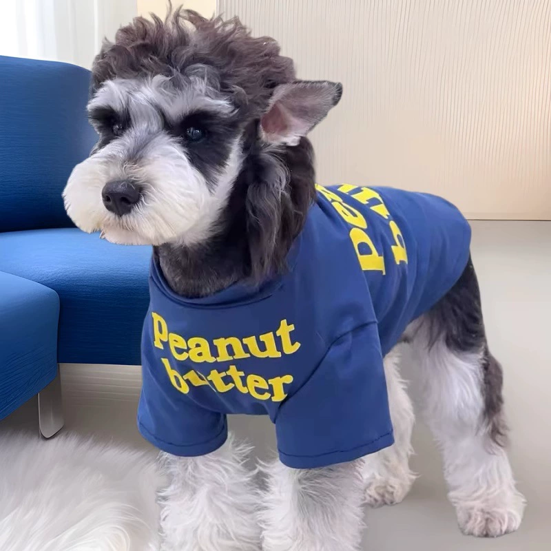 Летняя тонкая толстовка для домашних животных Шнауцер, дышащая, приятная для кожи, для маленьких собак, Тедди, кошка, красивый базовый слой