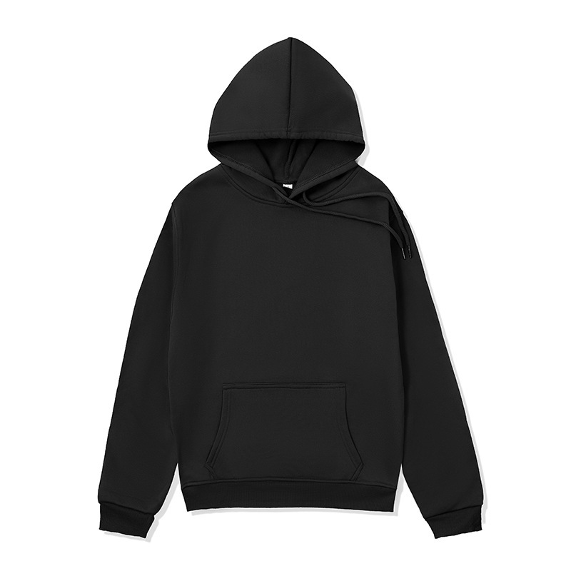 跨境外贸连帽卫衣男hoodie纯色连帽衫运动卫衣男女可预制图案外套|undefined