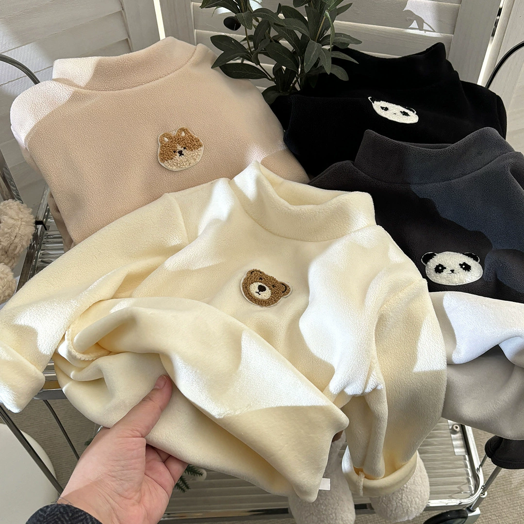 Children's demi-season warm warm long-sleeve, sweatshirt for boys, western style, children's clothing