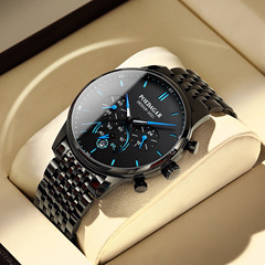 Badaq new multifunctional men's watch male student Korean version ultra-thin fashionable quartz watch one piece drop shipping