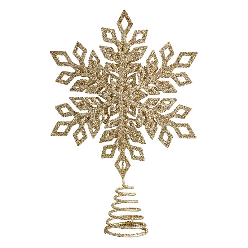 Luminoso árbol de hierro estrella de explosión estrella siete Awn estrella luz LED decoraciones para árboles de Navidad decoración de vacaciones adornos