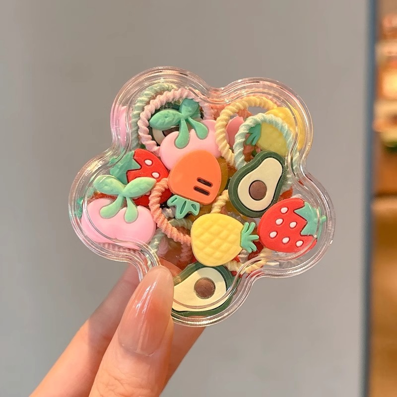 Cuerda para el cabello pequeña de color, cuerda para la cabeza, linda cuerda para el cabello de cola de caballo para niños, niña bebé, alta elasticidad, sin dañar el cabello, tocado de banda de goma