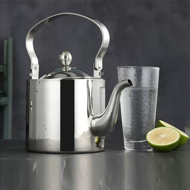 加厚不锈钢泡茶壶烧水壶大容量手提平底壶家用冷水壶电磁炉通用