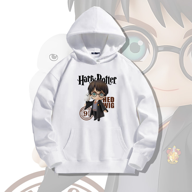 American retro Harry Potter hooded sweater men's autumn youth fashion brand loose off-shoulder long sleeve coat American retro Harry Potter hooded sweater men's autumn youth fashion brand loose off-shoulder long sleeve coat