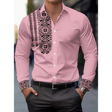 E 15335 Printed Stand Collar Shirt ӡ�������������羳��