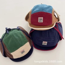 韩国儿童帽子冬男女童棒球帽鸭舌帽加绒加厚保暖护耳帽亲子雷锋帽