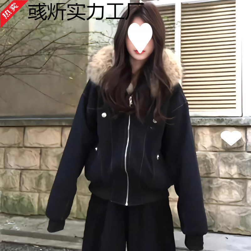 Women's 2025 New Korean Style Super Nice Mountain Jacket with Velvet and Thickeneded Parka Cotton Coat Winter Cotton Jacket