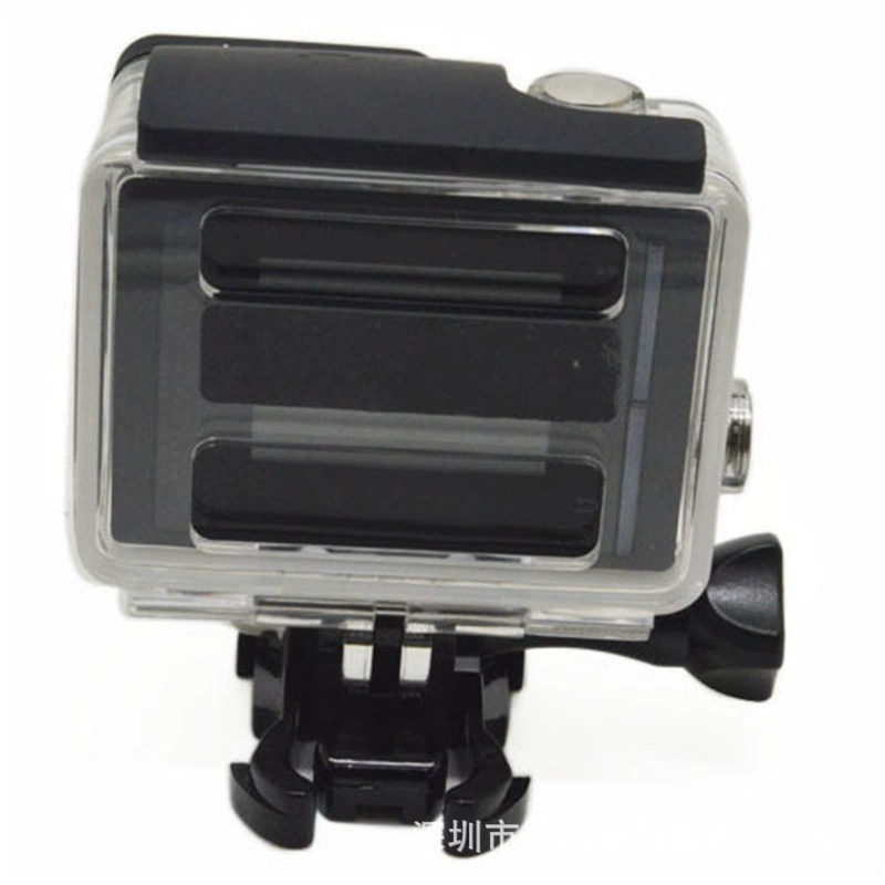 [适用于GoPro Hero4 3+防水 配件侧开保护壳背面开孔防护壳 保护壳]