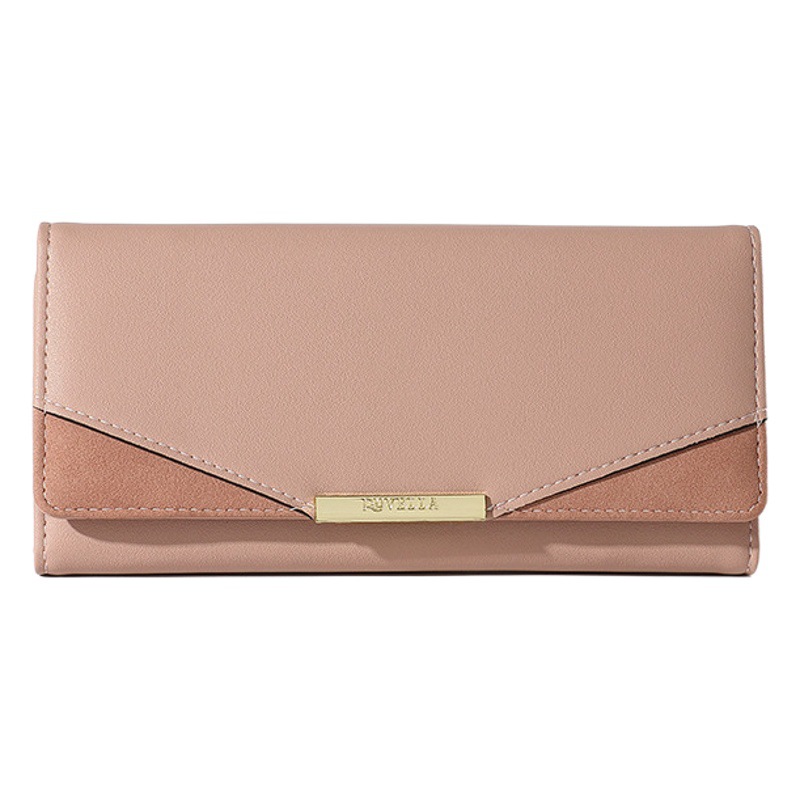 Haitao billetera de mujer simple estilo coreano embrague cartera transfronteriza moda cartera larga Cartera de mujer simple titular de la tarjeta lote
