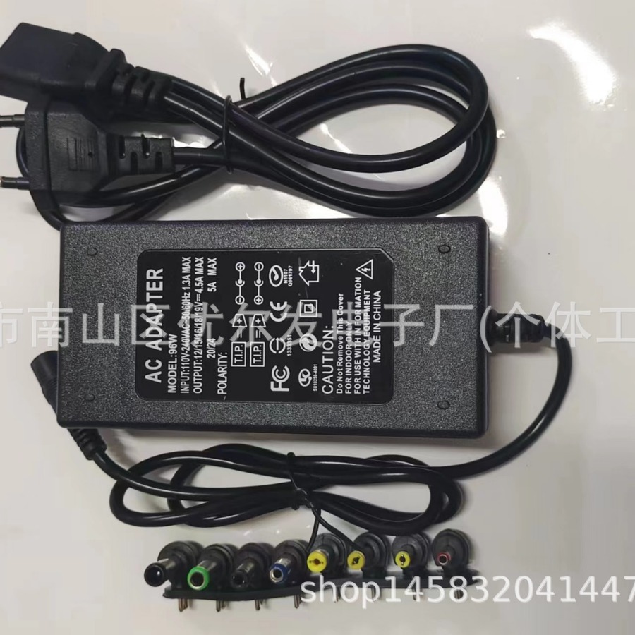 Adaptador de alimentación multifuncional de portátil de 96W 12 - 24V adaptador de alimentación de interfaz universal cargador ajustable image 2