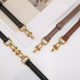 2022 New Arrival Buckle Adjustable Cowhide Belt Women's Retro Dress Thin Belt Women's Internet Celebrity ins Style Spot